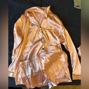 4 Piece Silk Pijama Set